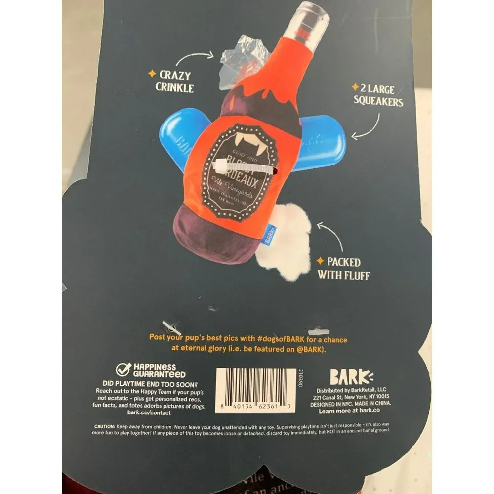 Bark Muttster‎ Mash Bloody Bordeaux Dog Toy
